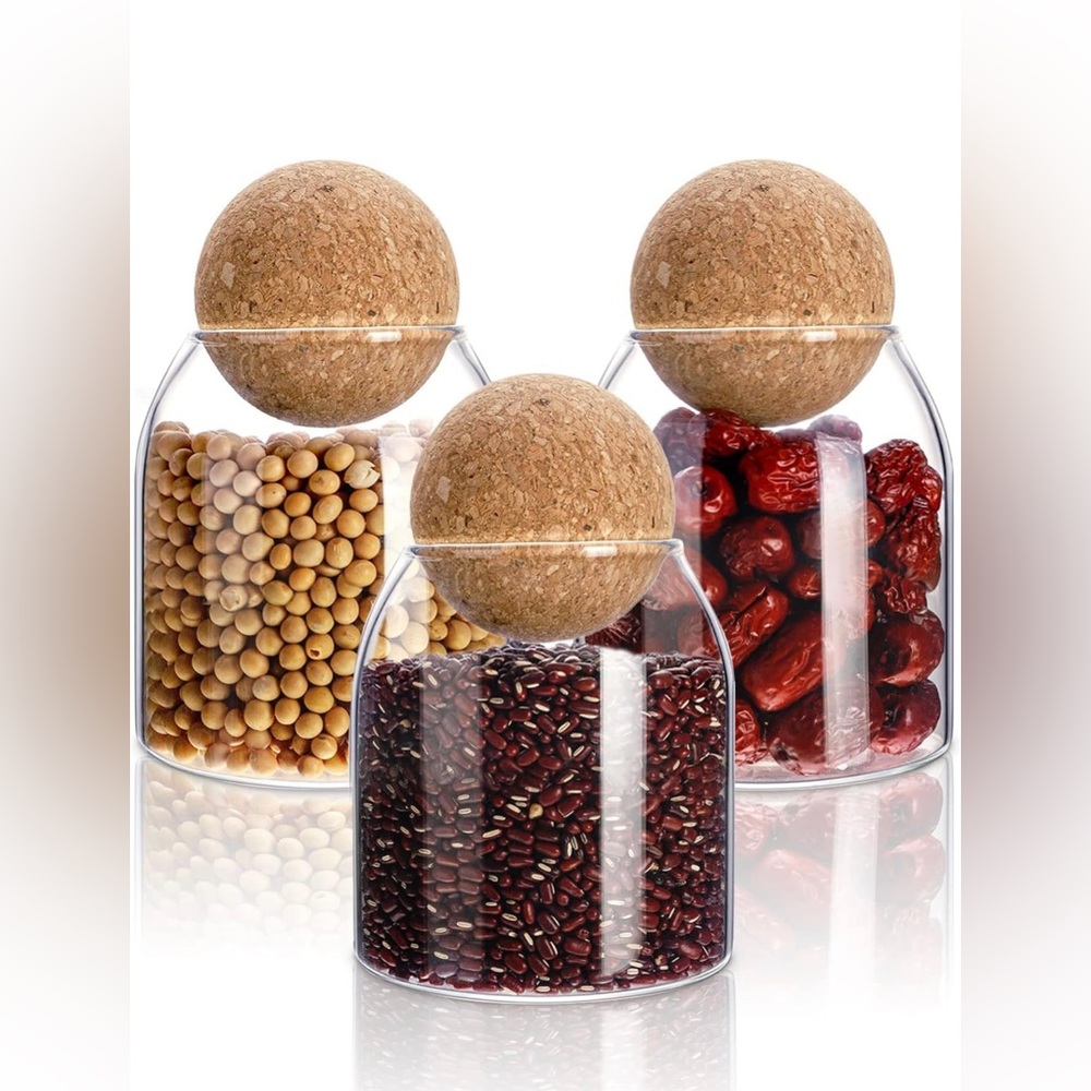 Glass Cork Container - Picture 10 of 13
